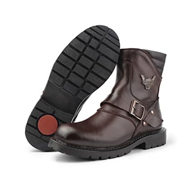 Ducavelli Rock Hakiki Deri Erkek Bağcıksız Postal Bot, Kürklü Bot