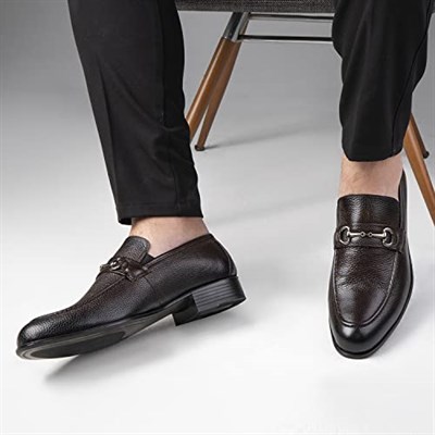 Ducavelli Sidro Hakiki Deri Erkek Klasik Ayakkabı, Loafer Klasik Ayakkabı