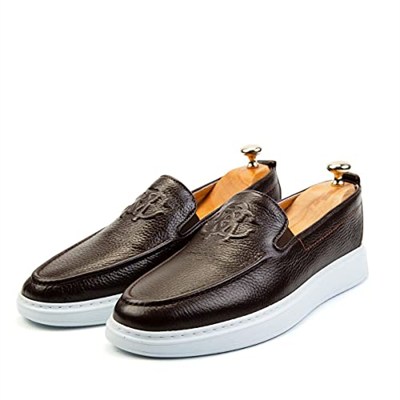Ducavelli Stamped Hakiki Deri Erkek Günlük Ayakkabı, Loafer Ayakkabı, Hafif Ayakkabı, Yazlık Ayakkabı, Hafif Ayakkabı