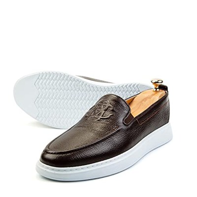 Ducavelli Stamped Hakiki Deri Erkek Günlük Ayakkabı, Loafer Ayakkabı, Hafif Ayakkabı, Yazlık Ayakkabı, Hafif Ayakkabı