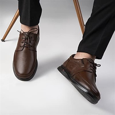 Ducavelli String Hakiki Deri Comfort Ortopedik Erkek Günlük Ayakkabı, Baba Ayakkabısı, Ortopedik Ayakkabı