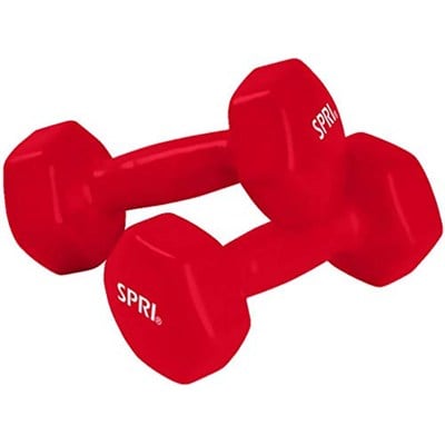 Dumbbells Hand Weights Set of 2 - Vinyl Coated Exercise & Fitness Dumbbell for Home Gym Equipment Workouts Strength Training Free Weights for Women, Men (1-10 Pound, 12, 15, 18, 20 lb)