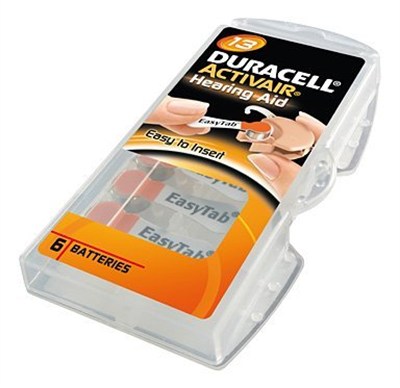 Duracell 60x Activair Tip 13 Turuncu işitme cihazı pili