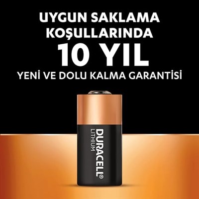 Duracell Cr123 Yüksek Güçlü Lityum Pil (2’Li Paket) 3V (Cr123A / Cr17345) – Uzun Kullanım Ömrü – Kameralarda, Duman Dedektörlerinde Kullanım Için – 10 Yıl Depolama Ömrü Garantisi - Sızıntı Önleme