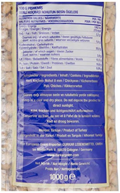 Duru Bakliyat Koçbaşı Nohut 8 Mm 1000 Gr