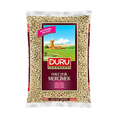 Duru Bakliyat Yeşil Mercimek,1000 Gr