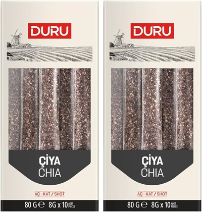 Duru Chia Aç-Kat, 8 Adet x 10 Gram 2li paket