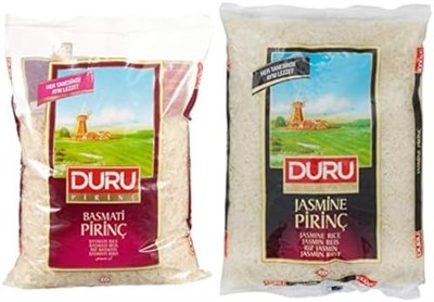 Duru Jasmine Pirinç 1000 Gr + Basmati Pirinç 1000 Gr