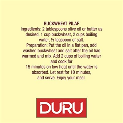 Duru Karabuğday (Greçka) 1000 g - Yüksek Lifli ve Protein Kaynağı, Diyet ve Salatalar İçin Uygun