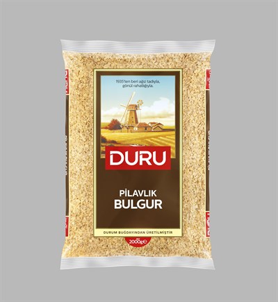 Duru Pilavlık Bulgur 2000g – Doğal Taş Değirmende Üretilmiş, Yüksek Lif ve Protein Kaynağı, Düşük Yağ
