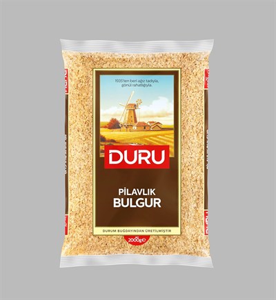 Duru Pilavlık Bulgur 2000g – Doğal Taş Değirmende Üretilmiş, Yüksek Lif ve Protein Kaynağı, Düşük Yağ