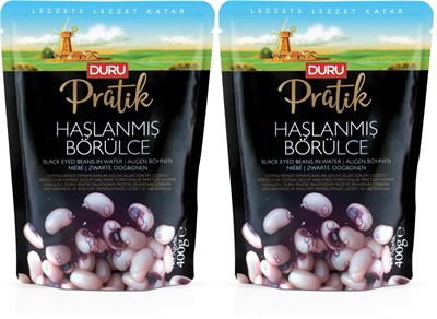 Duru Pratik Haşlanmış Börülce 400g Gr 2li paket - Seçenekler: 400 gr, 400 gr (2 paketi), 400 gr (3 paketi), 250gr...