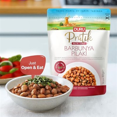 Duru Pratik Hazır Yemek – Barbunya Pilaki 400g, Lezzetli, Sağlıklı ve Pratik, Katkısız ve Doğal