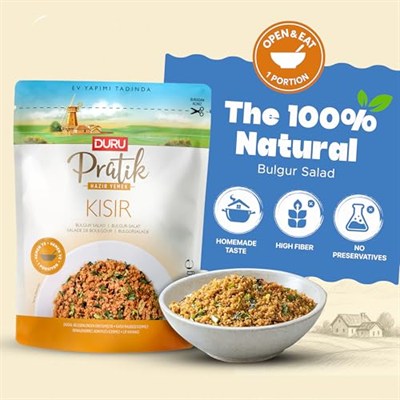 Duru Pratik Hazır Yemek – Kısır 250g, Doğal ve Katkısız, Anında Hazır Lezzet