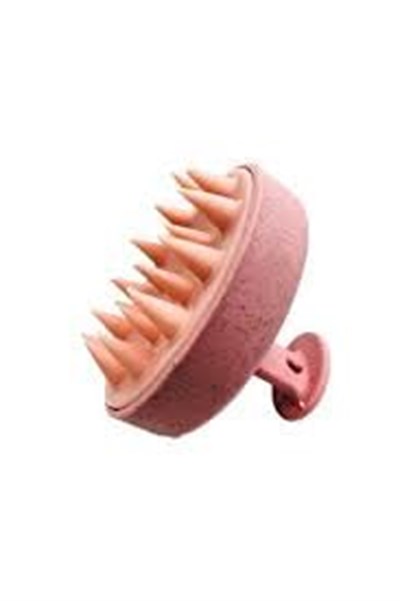 Duş Tarağı Yumuşak Silikon Saç Yıkama & Saç Derisi Masaj Tarağı (Pembe)