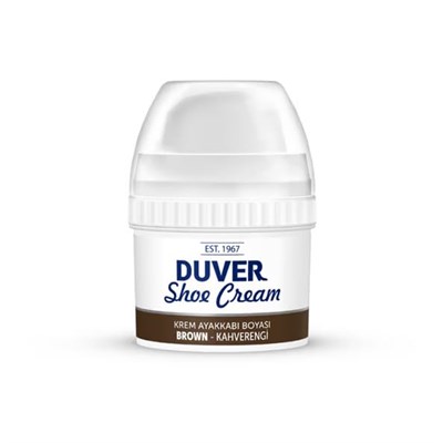 Duver Ayakkabı ve Bot İçin Kendinden Parlaklık Sağlayan Krem Ayakkabı Boyası (Kahverengi)