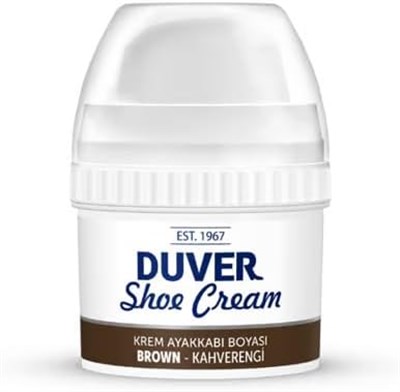 Duver Ayakkabı ve Bot İçin Kendinden Parlaklık Sağlayan Krem Ayakkabı Boyası (Kahverengi)
