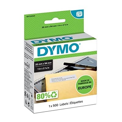 DYMO S0722520 LW İade Adres Etiketi, (25x54 mm) 500 Etiket/Paket - Seçenekler: LW-Rücksendeadressetiketten, 32 x 57 mm
