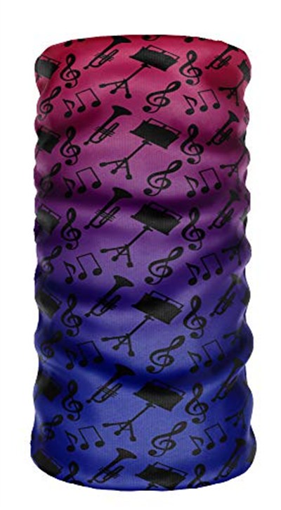 e taktik ® DeBuff Collar Music Notes Buff Boyunluk Bandana Balaklava