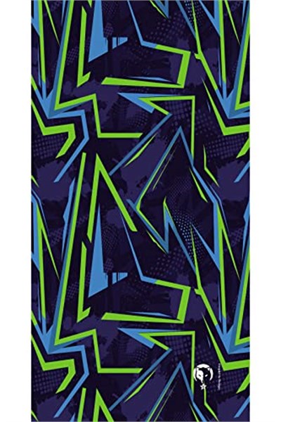 e taktik Extreme Dijital Desing Seamless +UV Mavi Renkli Desenli Boyunluk Bandana Buff Saç Bandı Maske Balaklava Toka
