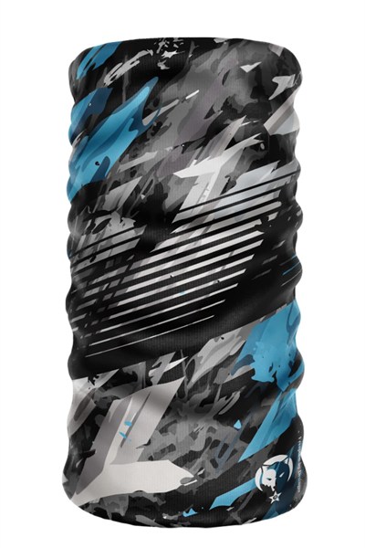 e taktik Extreme Dijital Desing Seamless +UV Mavi Renkli Desenli Boyunluk Bandana Buff Saç Bandı Maske Balaklava Toka