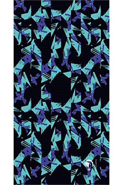 e taktik Extreme Dijital Desing Seamless +UV Mavi Renkli Desenli Boyunluk Bandana Buff Saç Bandı Maske Balaklava Toka