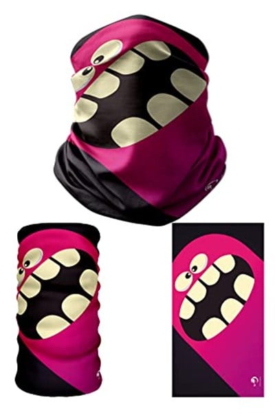 e taktik Multifunctional Big Mouth Purple Monster Seamless Knitting UV+ Neckerwear Face Mask Headband Bandana Do Rag Hairband