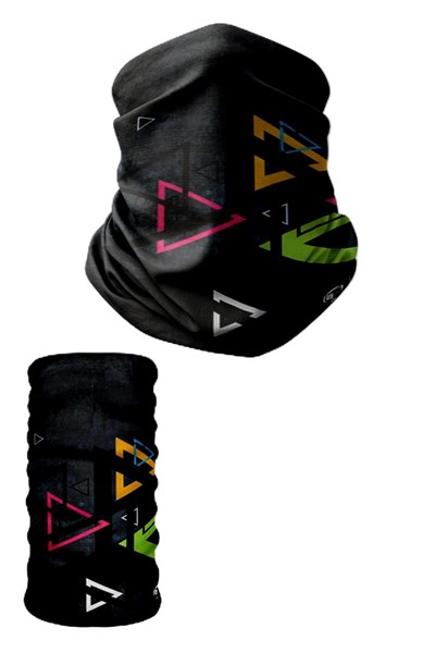 e taktik Multifunctional Black Color Triangles Seamless Knitting UV+ Neckerwear Face Mask Headband Bandana Do Rag Hairband