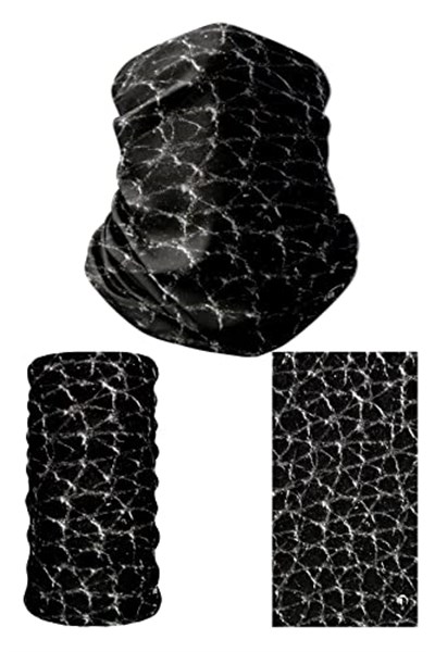 e taktik Multifunctional Black Cracks Seamless Knitting UV+ Neckerwear Face Mask Headband Bandana Do Rag Hairband