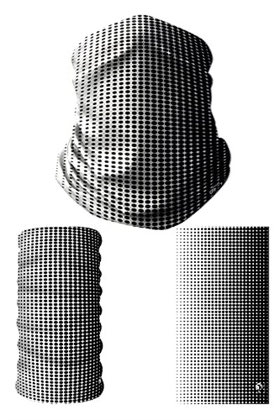 e taktik Multifunctional Black Dots Seamless Knitting UV+ Neckerwear Face Mask Headband Bandana Do Rag Hairband