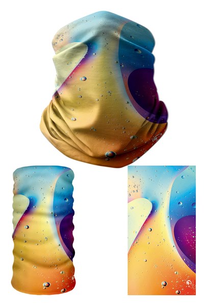 e taktik Multifunctional Colorful Water Bubbles Seamless Knitting UV+ Neckerwear Face Mask Headband Bandana Do Rag Hairband