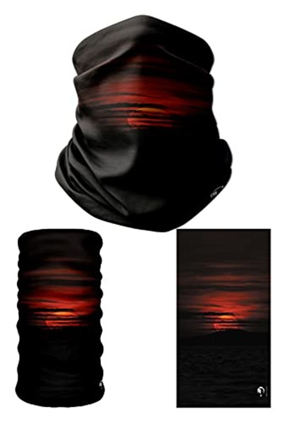 e taktik Multifunctional Dark Sunset Seamless Knitting UV+ Neckerwear Face Mask Headband Bandana Do Rag Hairband