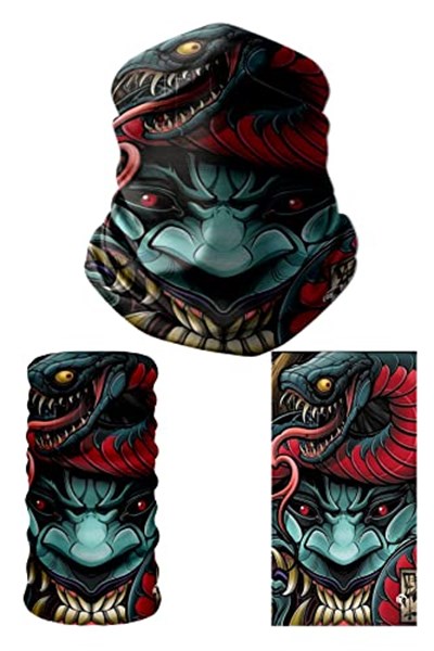 e taktik Multifunctional Devils Snake Seamless Knitting UV+ Neckerwear Face Mask Headband Bandana Do Rag Hairband