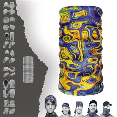 e taktik Multifunctional Dotted Marbling Seamless Knitting UV+ Neckerwear Face Mask Headband Bandana Do Rag Hairband