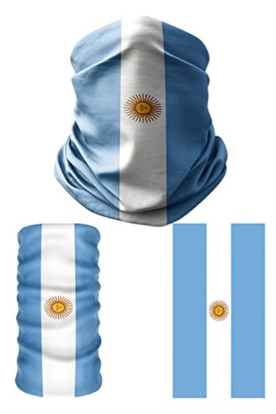 e taktik Multifunctional Flag of Argantina Seamless UV+Face Mask Headband Bandana Do Rag Hairband