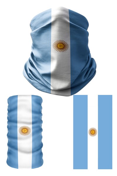 e taktik Multifunctional Flag of Argantina Seamless UV+Face Mask Headband Bandana Do Rag Hairband