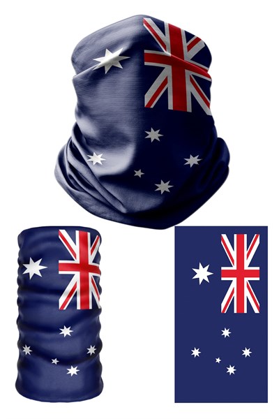 e taktik Multifunctional Flag of Australia Seamless UV+Face Mask Headband Bandana Do Rag Hairband