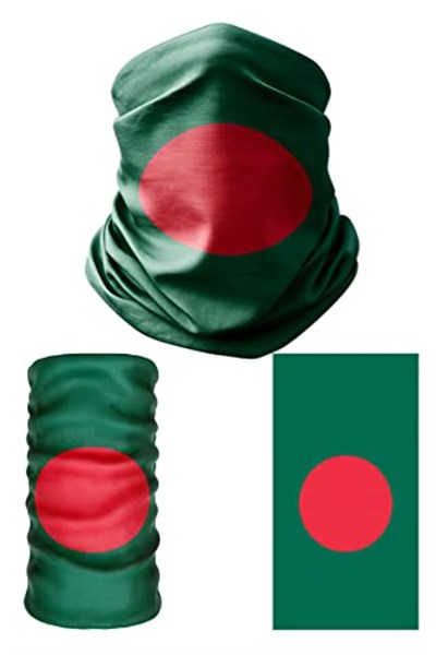 e taktik Multifunctional Flag of Bangladesh Seamless UV+Face Mask Headband Bandana Do Rag Hairband