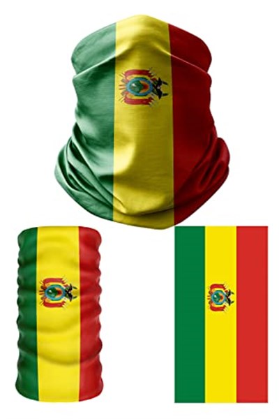 e taktik Multifunctional Flag of Bolivia Seamless UV+Face Mask Headband Bandana Do Rag Hairband