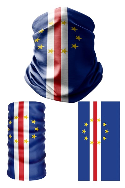e taktik Multifunctional Flag of Cape Verde Seamless UV+Face Mask Headband Bandana Do Rag Hairband
