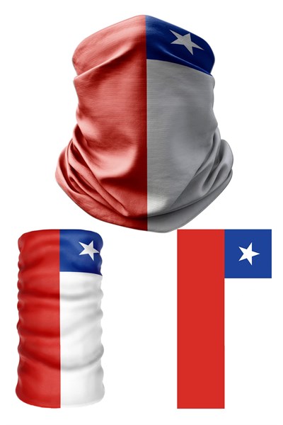 e taktik Multifunctional Flag of Chile - Bandera de Chile Knitting UV+ Headband Bandana Do Rag Hairband