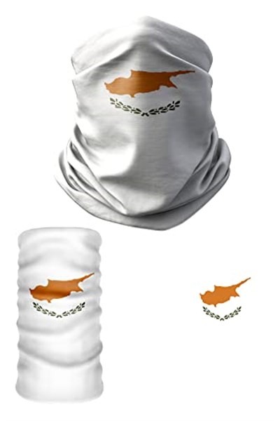 e taktik Multifunctional Flag of Cyprus Seamless UV+Face Mask Headband Bandana Do Rag Hairband