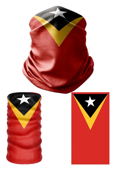 e taktik Multifunctional Flag of East Timor Seamless UV+Face Mask Headband Bandana Do Rag Hairband
