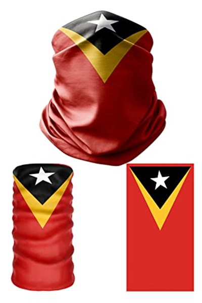 e taktik Multifunctional Flag of East Timor Seamless UV+Face Mask Headband Bandana Do Rag Hairband