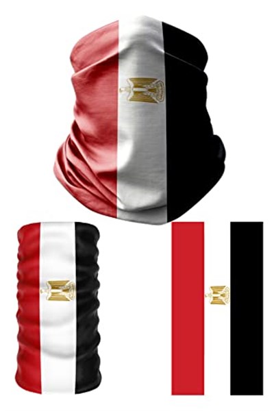 e taktik Multifunctional Flag of Egypt Seamless UV+Face Mask Headband Bandana Do Rag Hairband