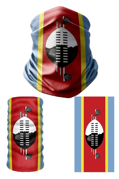 e taktik Multifunctional Flag of Eswatini Seamless UV+Face Mask Headband Bandana Do Rag Hairband