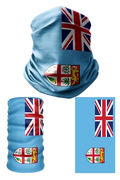 e taktik Multifunctional Flag of Fiji Seamless UV+Face Mask Headband Bandana Do Rag Hairband