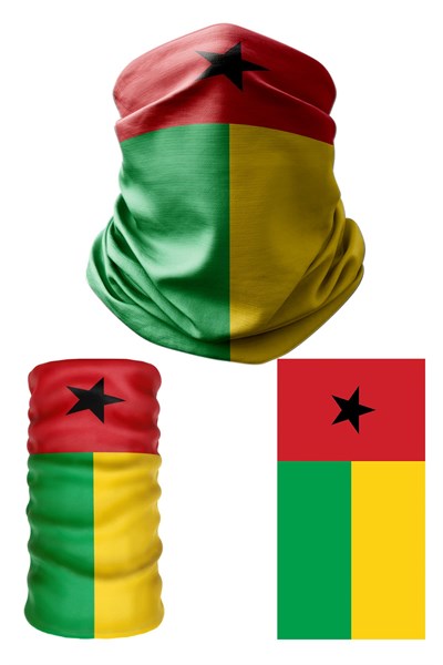 e taktik Multifunctional Flag of Guinea Bissau Seamless UV+Face Mask Headband Bandana Do Rag Hairband