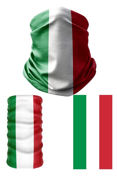 e taktik Multifunctional Flag of Italy Seamless UV+Face Mask Headband Bandana Do Rag Hairband
