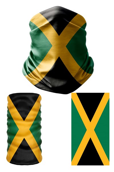 e taktik Multifunctional Flag of Jamaica Seamless UV+Face Mask Headband Bandana Do Rag Hairband